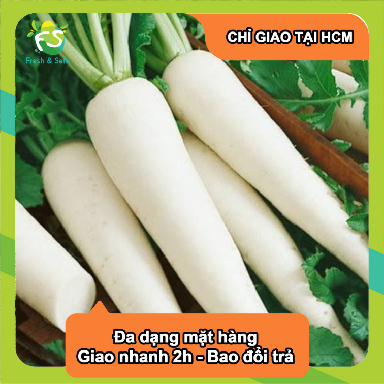 [Chỉ Giao HCM] Củ Cải Trắng - 500g