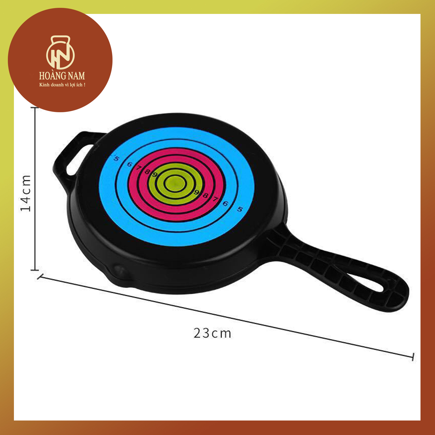 Chảo Nhựa đồ chơi  pubg 23 x 14 cm , có logo và vòng tâm
