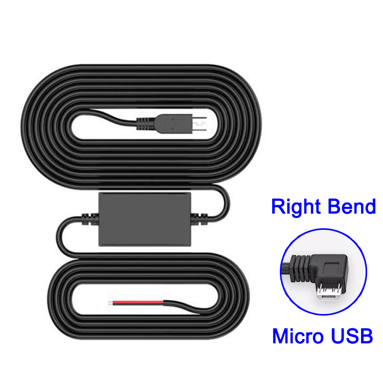 12/24V To 5V Car Dash Cam Hardwire Kit for Car Camera DVR Recorder