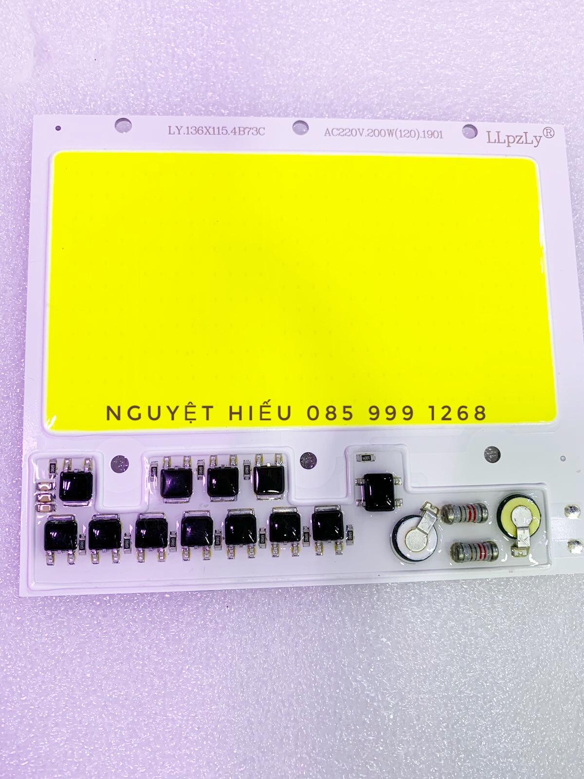 Nhân chip đèn led 220V 200W sáng trắng loại nhỏ