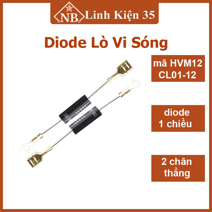 Diode, đi ốt cao áp lò vi sóng một chiều hvm12 chân thẳng cl01-12 t3512