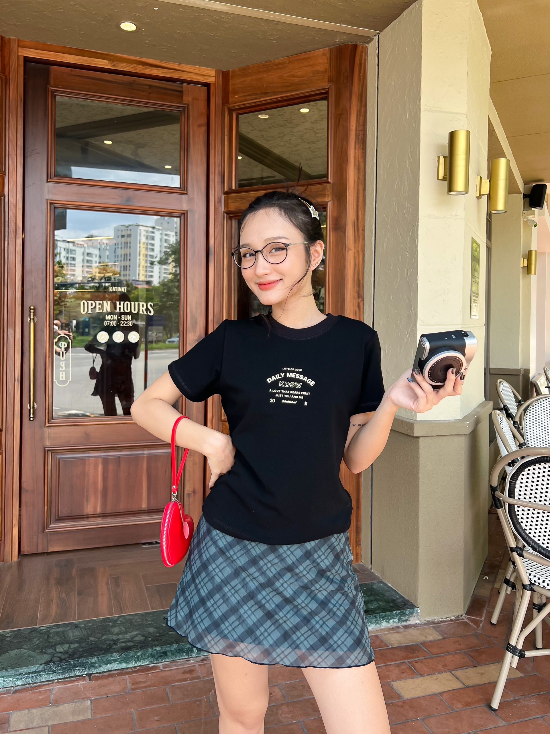 KIDO Áo thun tay ngắn cổ tròn MESSAGE