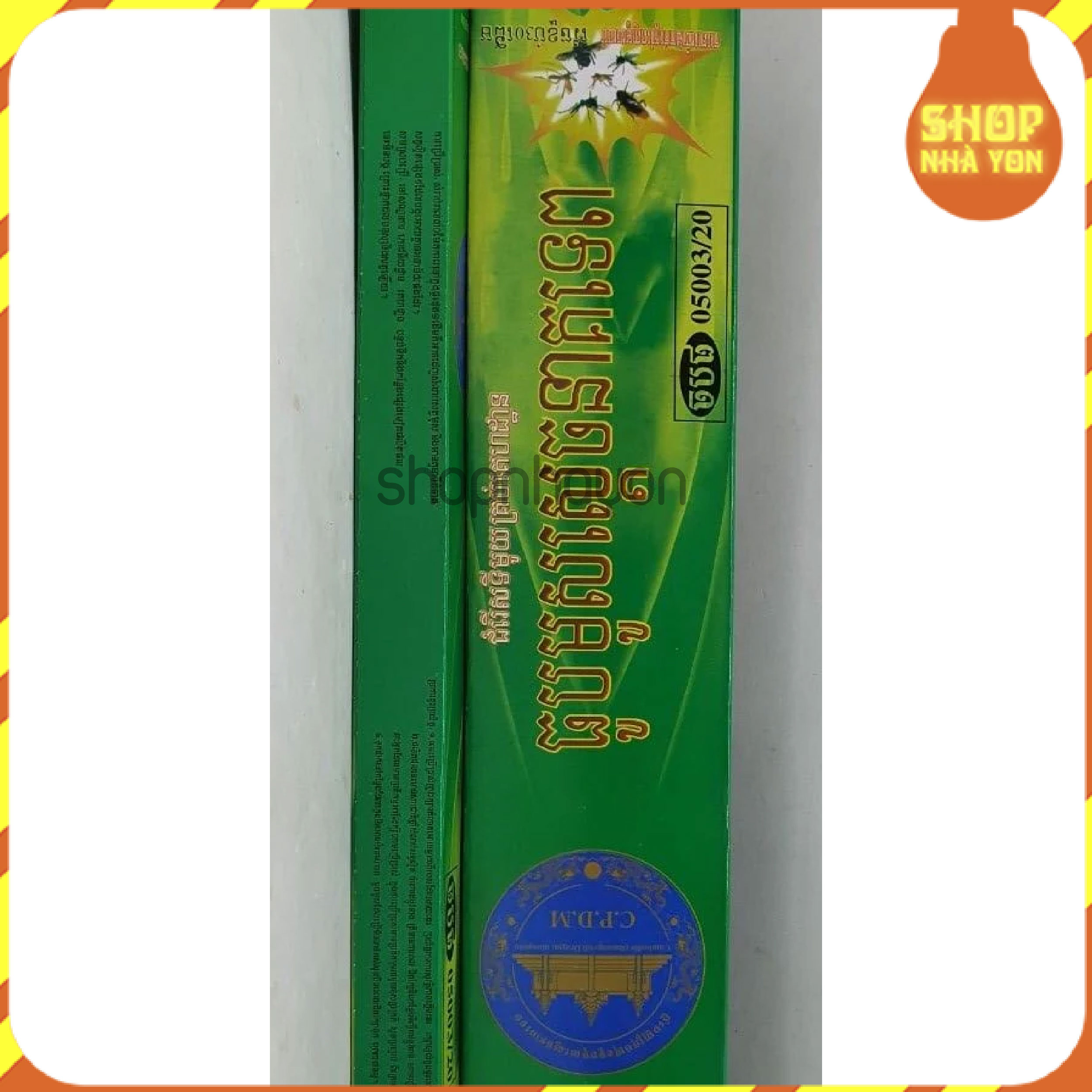 Combo 10 hộp Nhang Muỗi Thái Lan dạng cây (10 hộp tặng 1 cái Qu.ẹt chống gió - 1 hộp 30 cây)