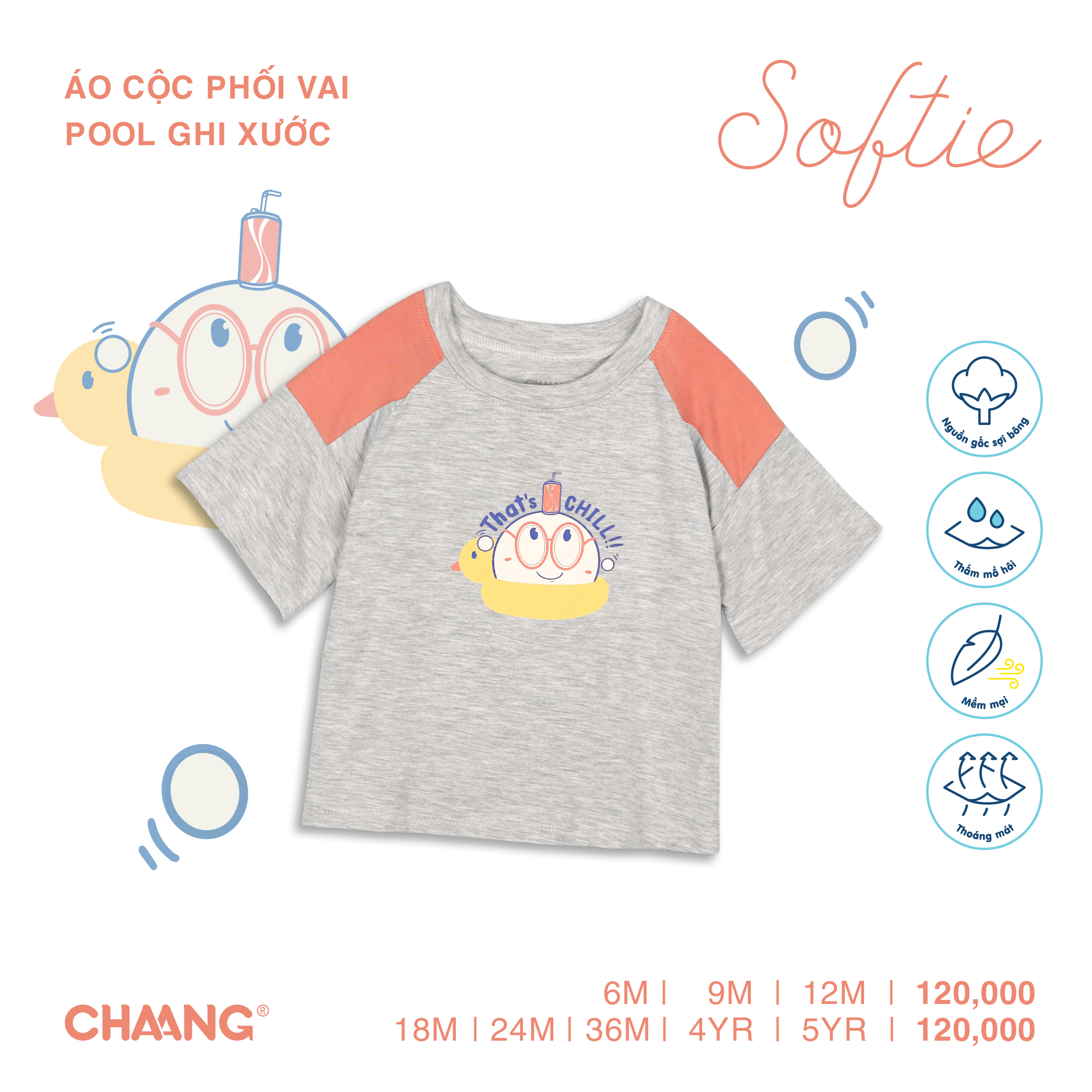 Áo cộc phối vai Pool Party Chaang