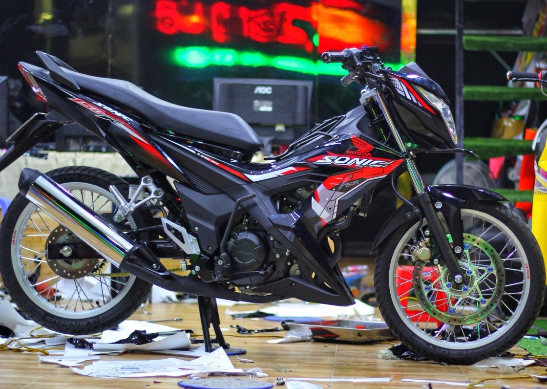 Tem rời honda sonic 150 đỏ đen