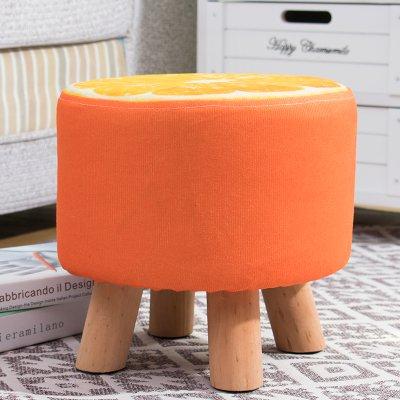 Ghế Đôn Chân Gỗ Hoa Quả GP28