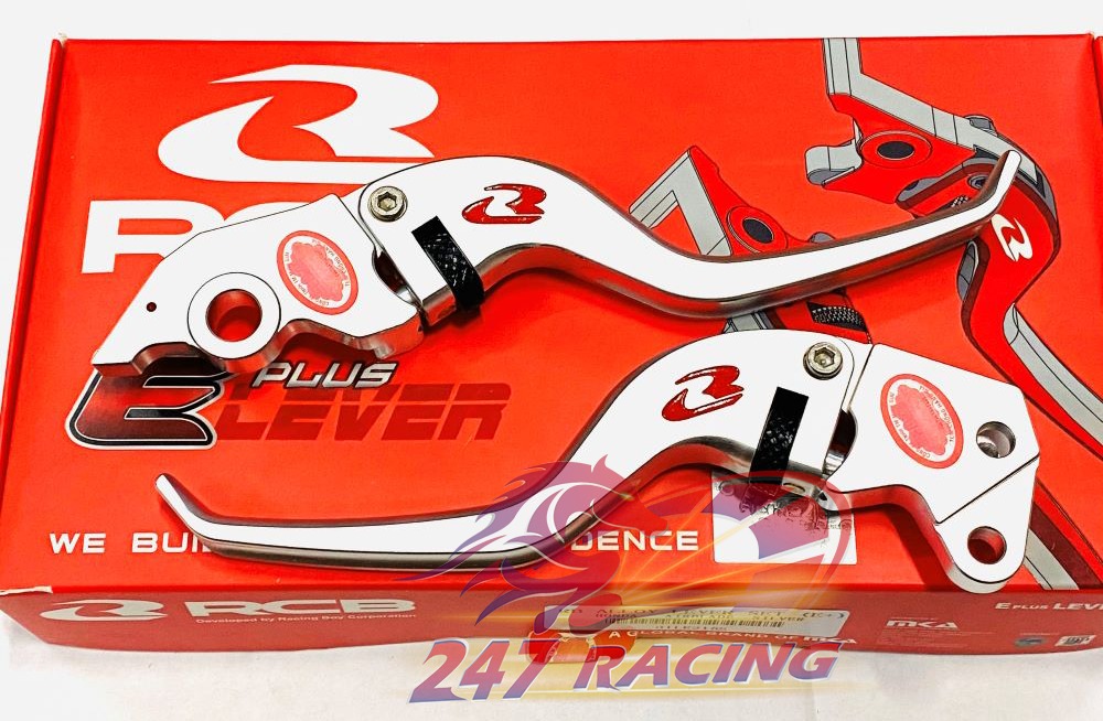 Tay thắng AIRBLADE RCB V6 chính hãng màu BẠC..mẫu 01