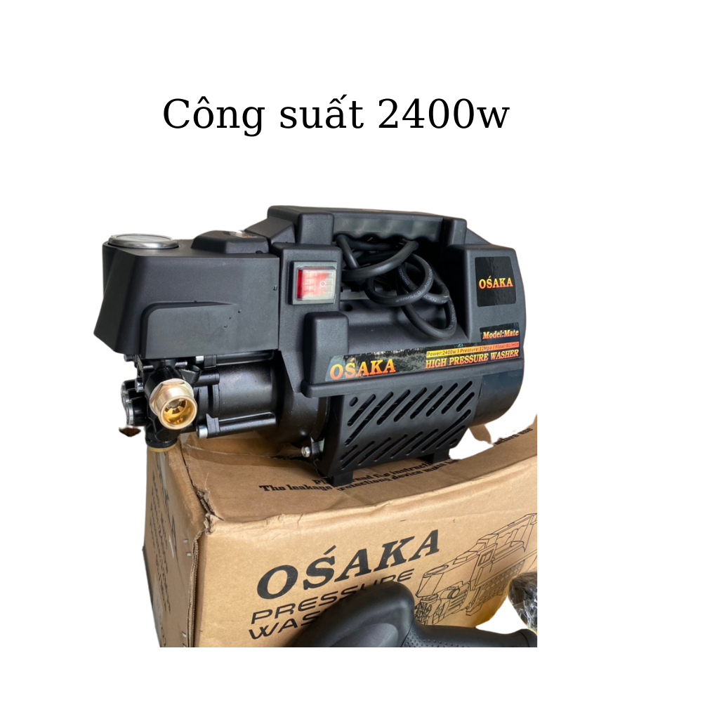 Máy rửa xe mini Osaka 2400w, mới 100%, bảo hành 12 tháng
