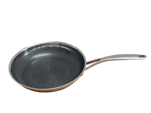 Chảo chống dính Kims Cook Blackcube Daikin Nhật Bản chống trầy xước , inox 304 siêu bền 3 lớp đúc liền dùng được bếp từ , hồng ngoại , gas