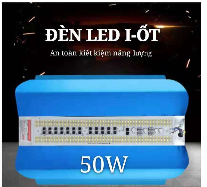 đèn led bản nhôm Siêu sáng chống nước, đèn công trường công trình, đèn sàn 50W-100W (trắng sáng)