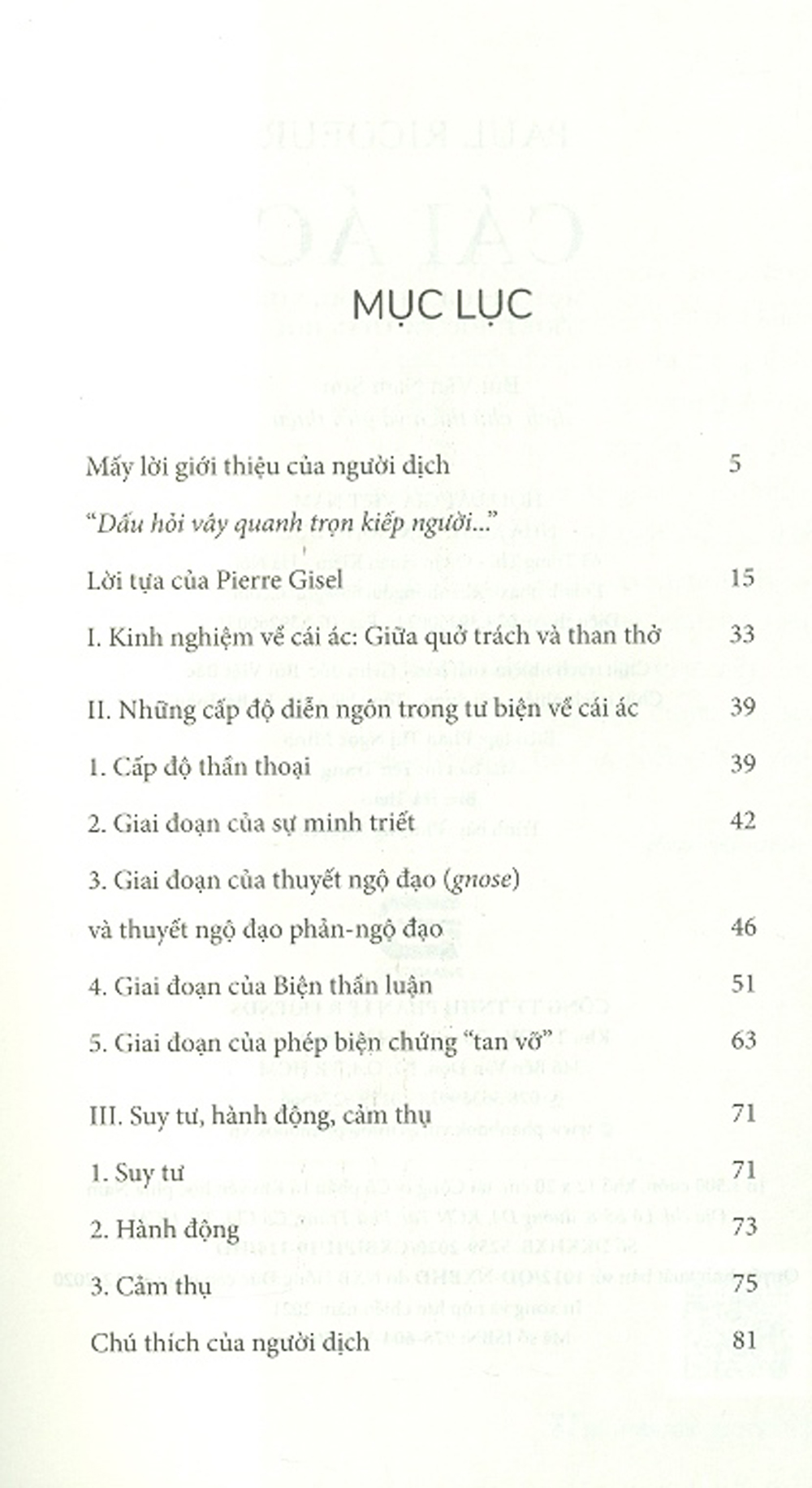 Cái Ác - Một Thách Thức Đối Với Triết Học Và Thần Học