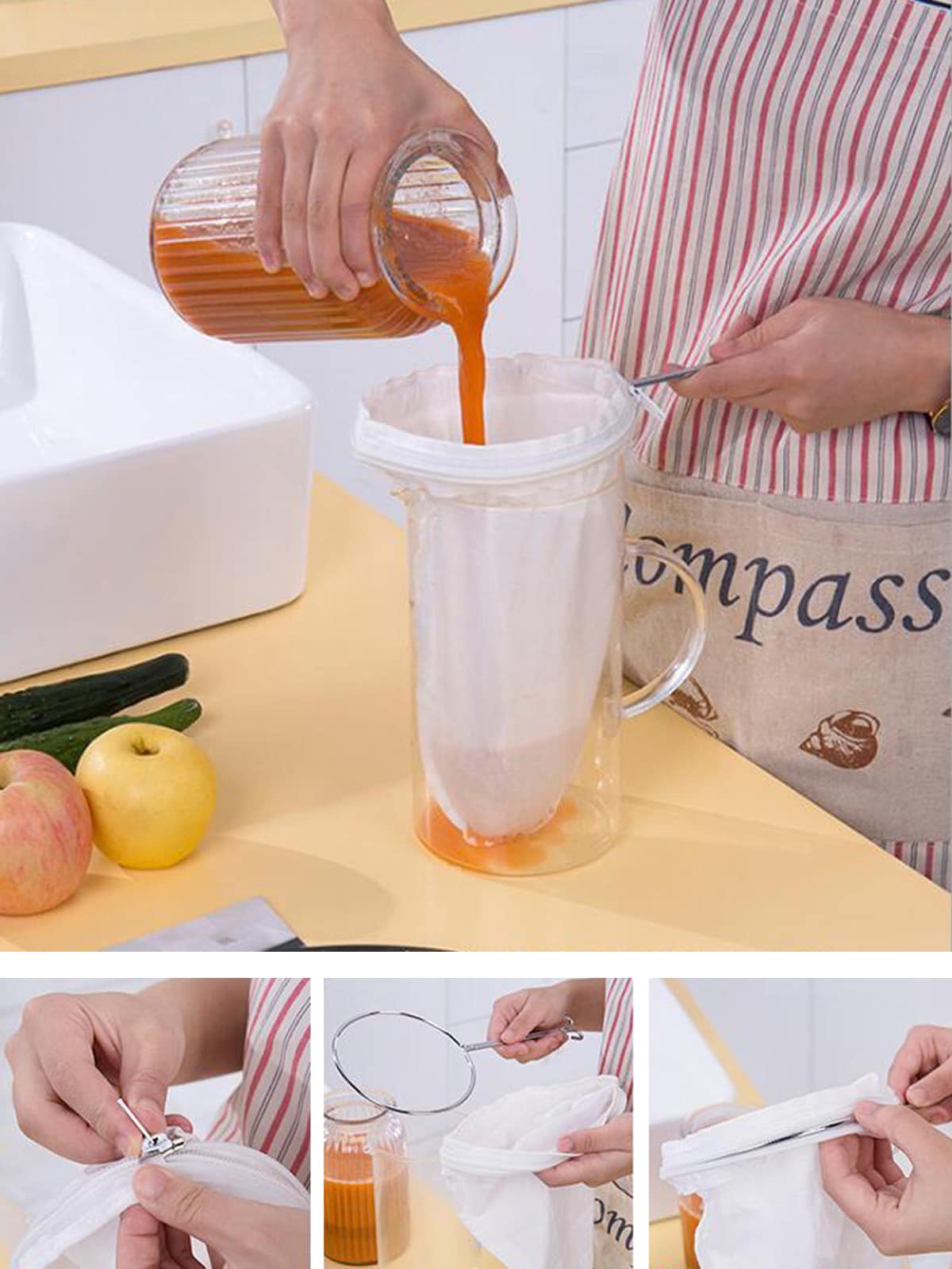 Vợt Vải Lọc Cà Phê, Vợt Lọc Trà, Sữa Hạt