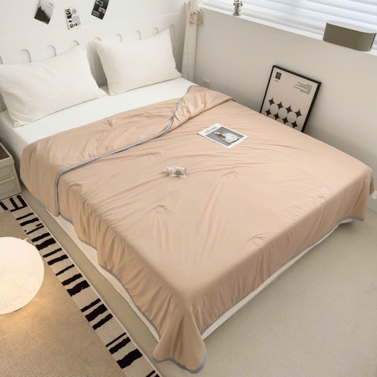 Chăn hè thun lạnh kt 200x230cm mẫu mới 2023 , mềm mịn, thoáng khí mát lạnh mùa hè