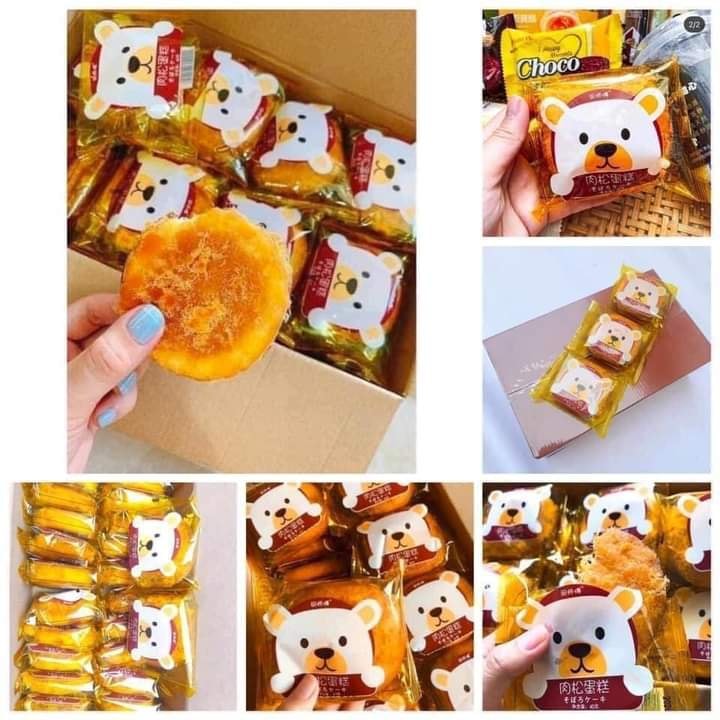 Bánh Ruốc Gấu Đài Loan 500g (10 cái) - TKVT1