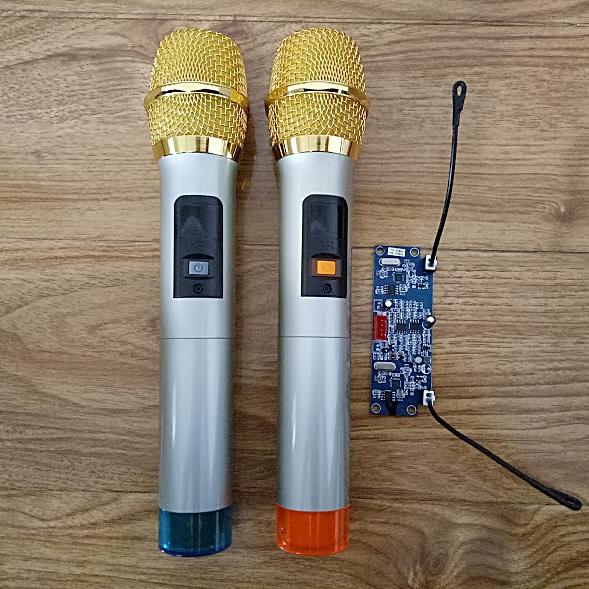 [HCM]Bộ 2 micro không dây cho loa kéo sóng UHF ( Hàng chất lượng )