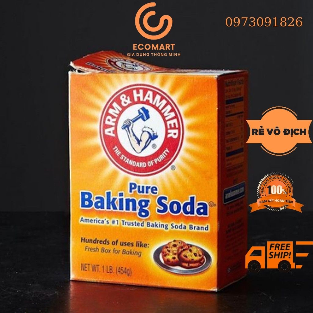 Bột Baking Soda đa công dụng Arm & Hammer 454g (Hộp)- USD