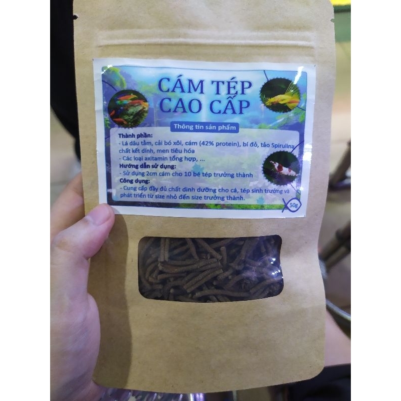 Thức ăn tép cảnh, cám tép cao cấp - gói 50gr