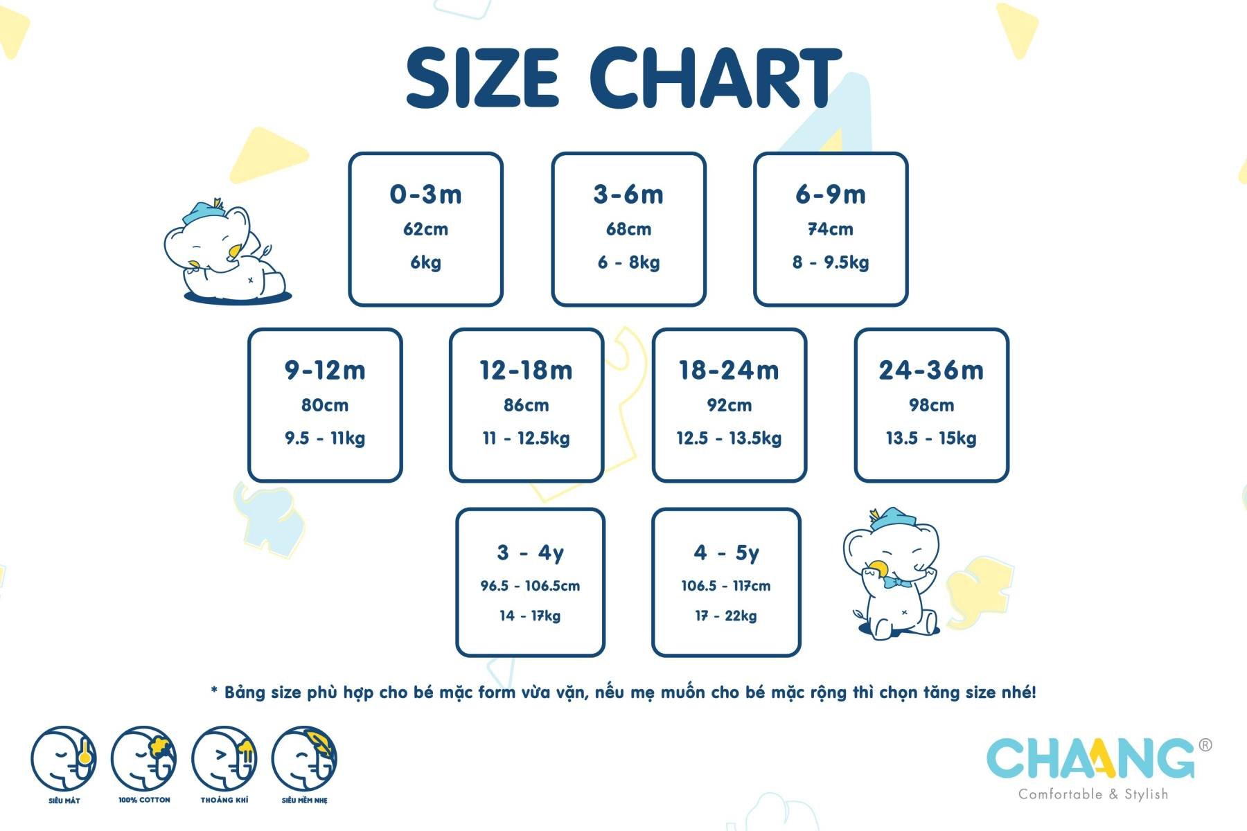 [CHAANG] Set 2 chiếc quần dài cho bé sơ sinh Cosmos Chaang