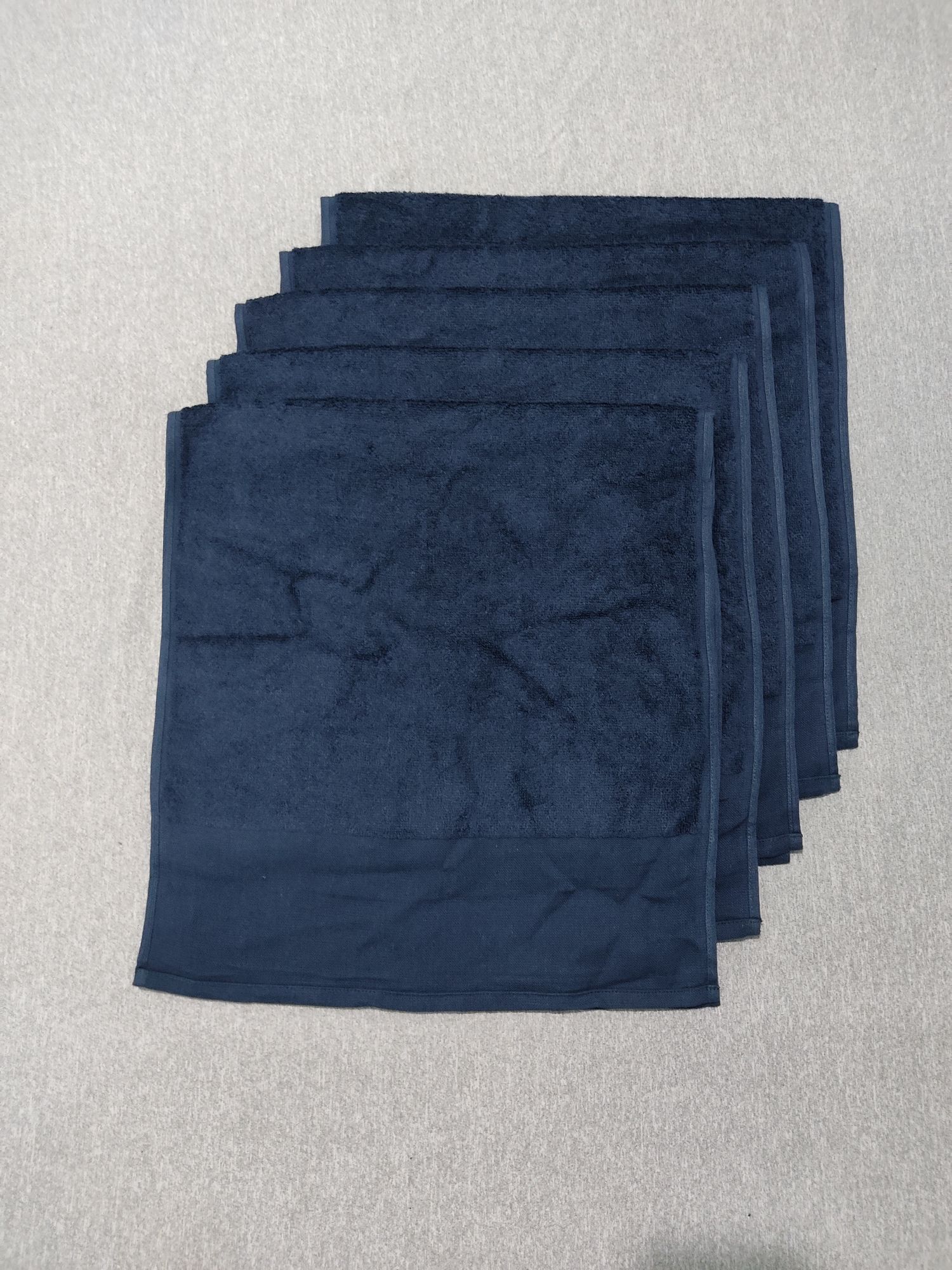 Combo of 5 Dark Blue Face Towels