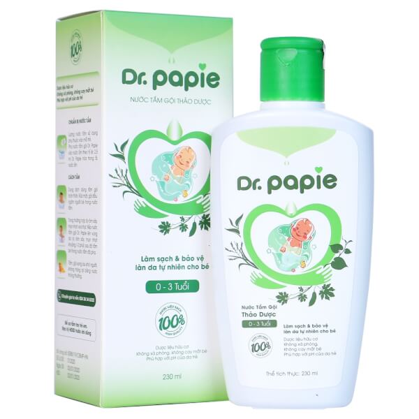 Sữa tắm thảo dược Dr Papie cho bé