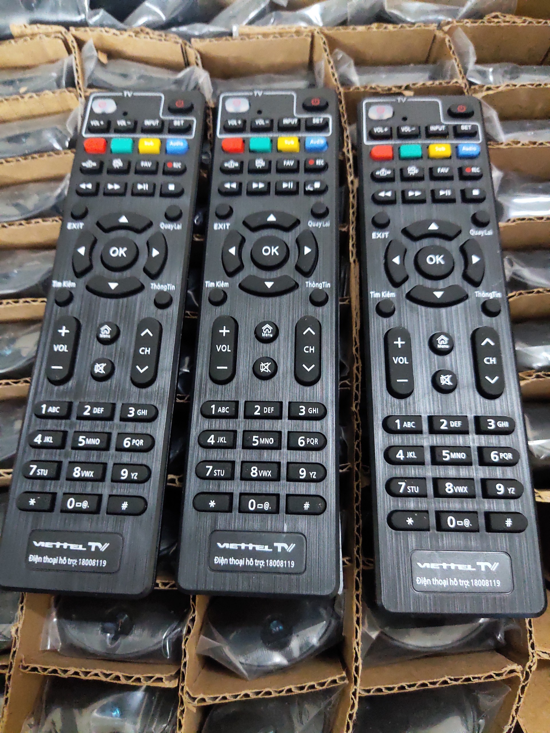 Điều khiển IR dùng cho Set Top Box Viettel có 4 nút TV learn Lazada.vn