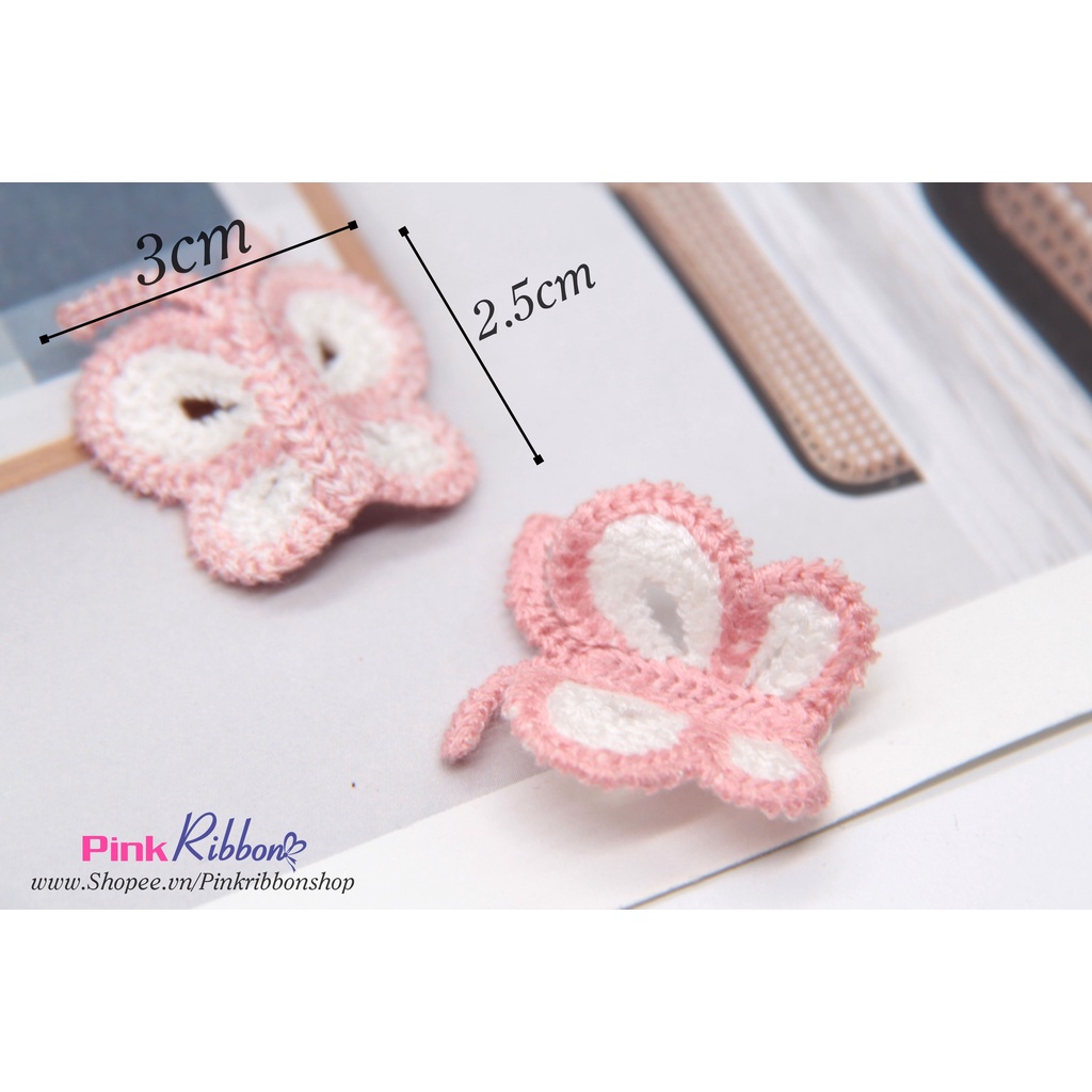 SET 2c - Bướm len cao cấp kích thước 3cm