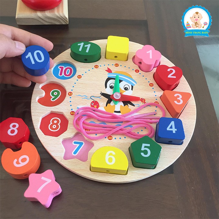 Combo 6 món đồ chơi gỗ cho bé phát triển trí tuệ