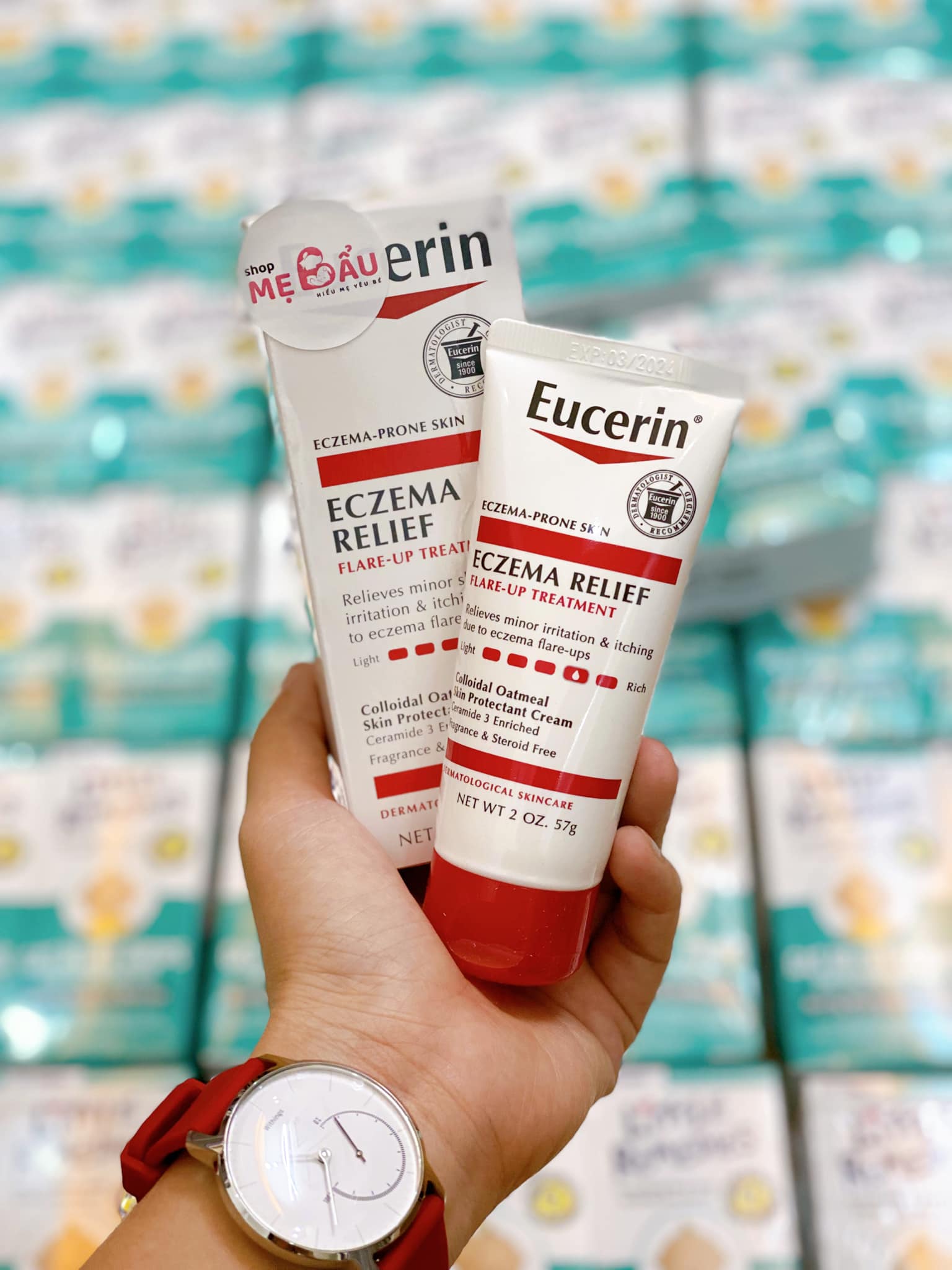 Kem dưỡng ẩm da chàm cho bé Eucerin