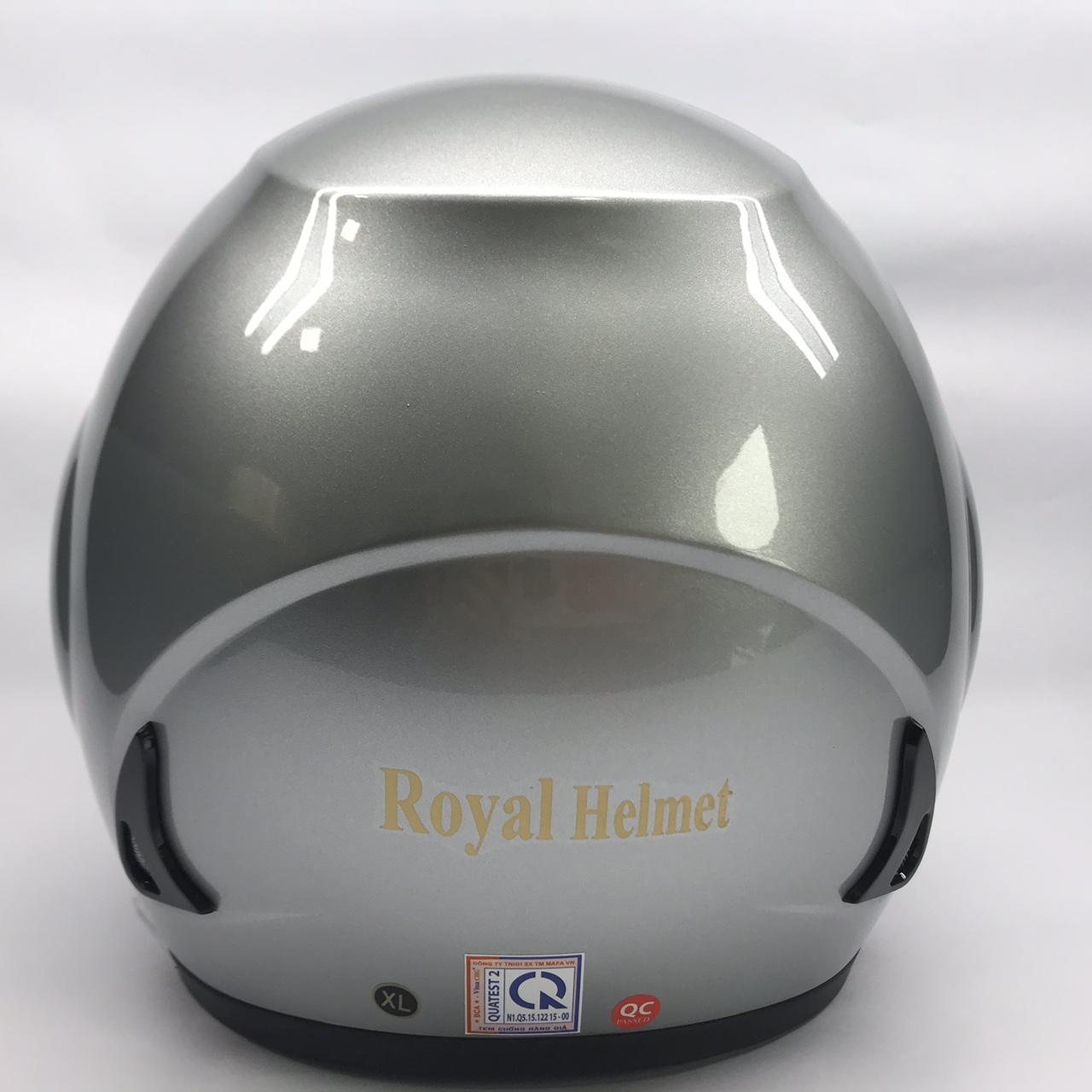 [HCM]Nón bảo hiểm Royal M01 màu đen , bạc