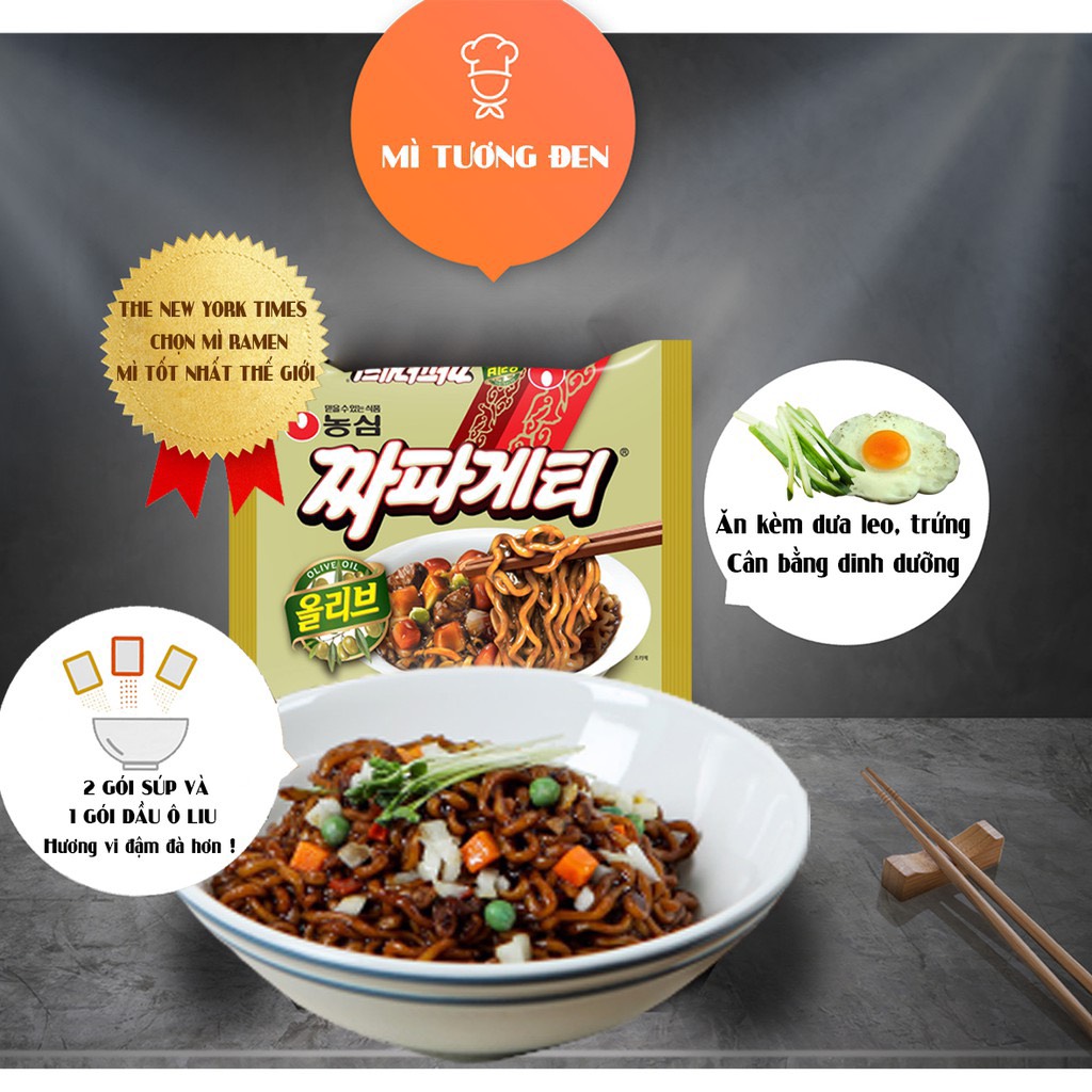 Mì tương đen Chapagetti Nongshim (140g)