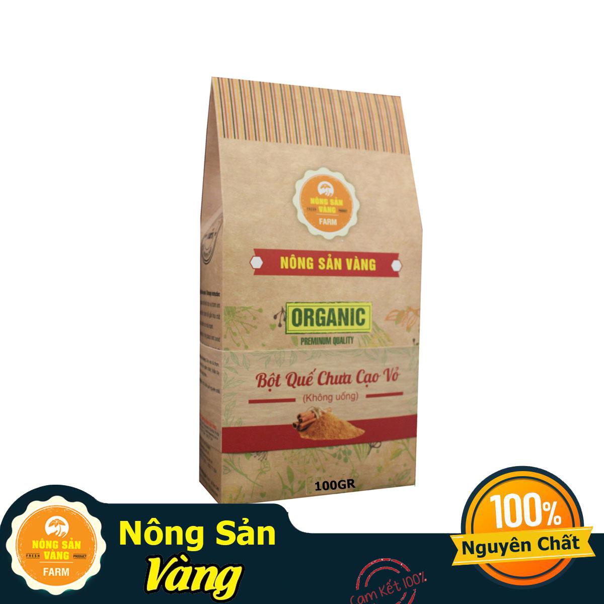 [HCM]Bột Quế Nguyên Chất Chưa Cạo Vỏ (Làm Đẹp) 100gr giảm cân giảm mỡ bụng đắp mặt - Nông Sản Vàng