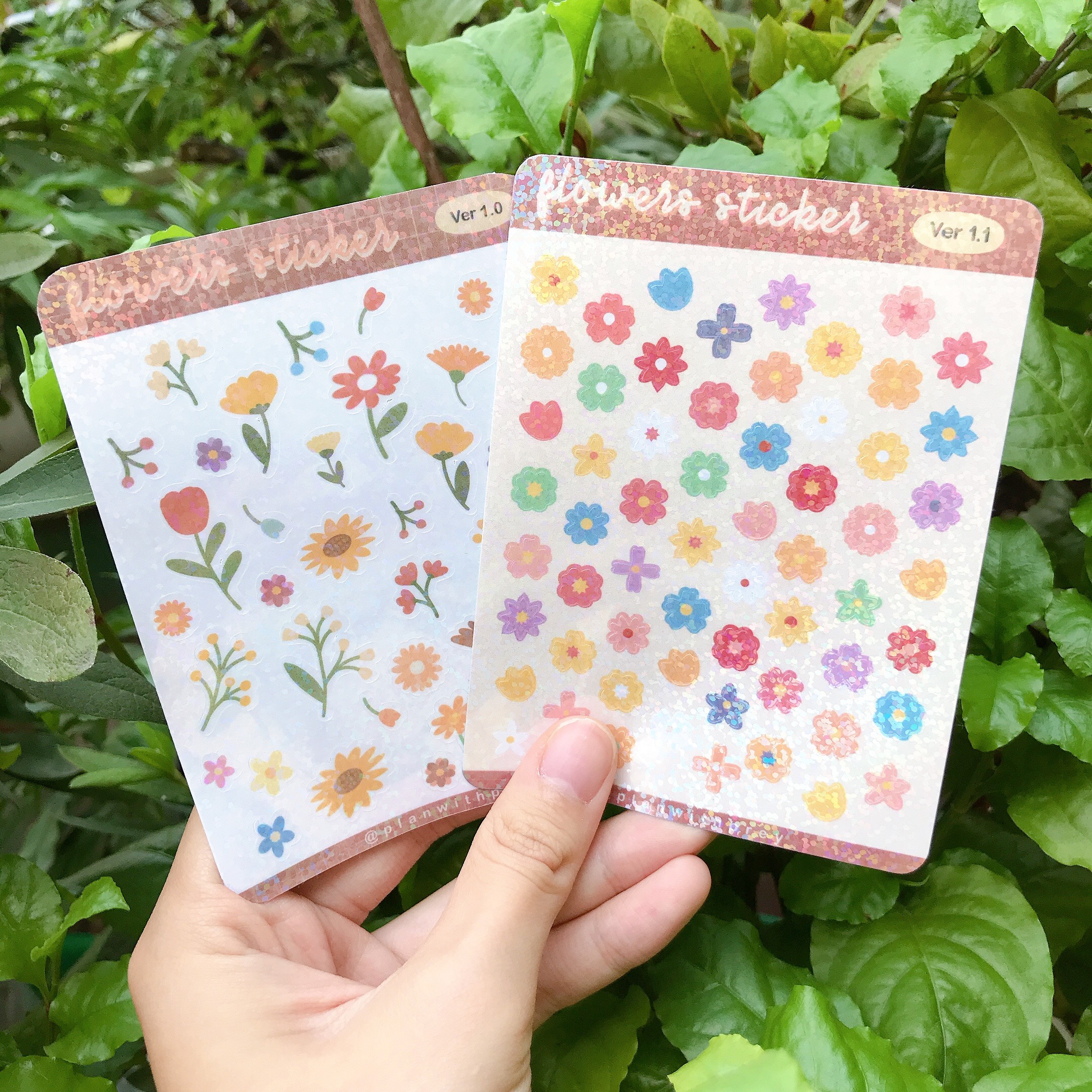 Sticker flower decoration Toploader, window