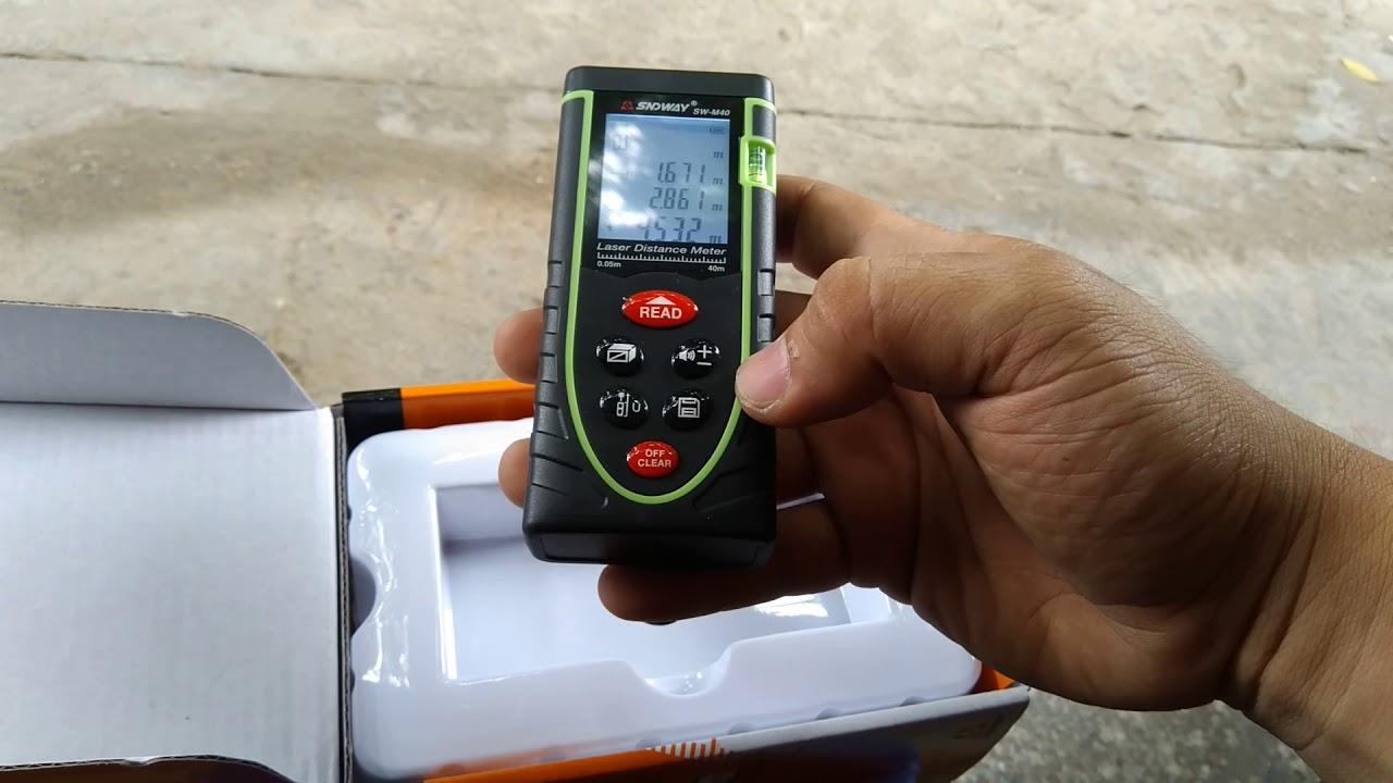 [HCM]Máy đo khoảng cách laser 40m SNDWAY SW-M40