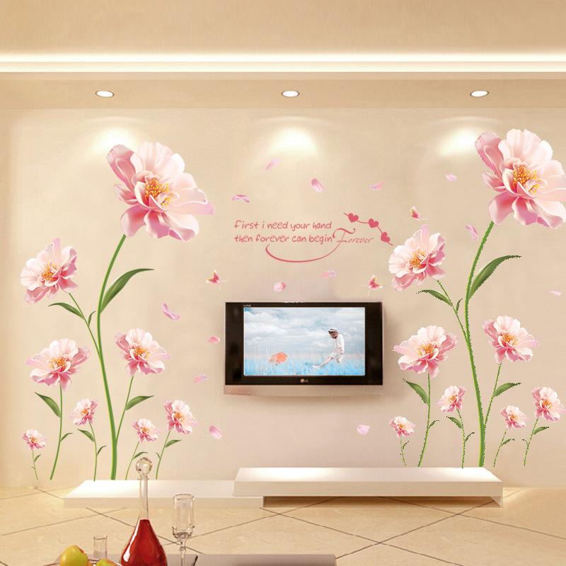 [HCM]Decal dán tường hoa lãng mạn và sang trọng
