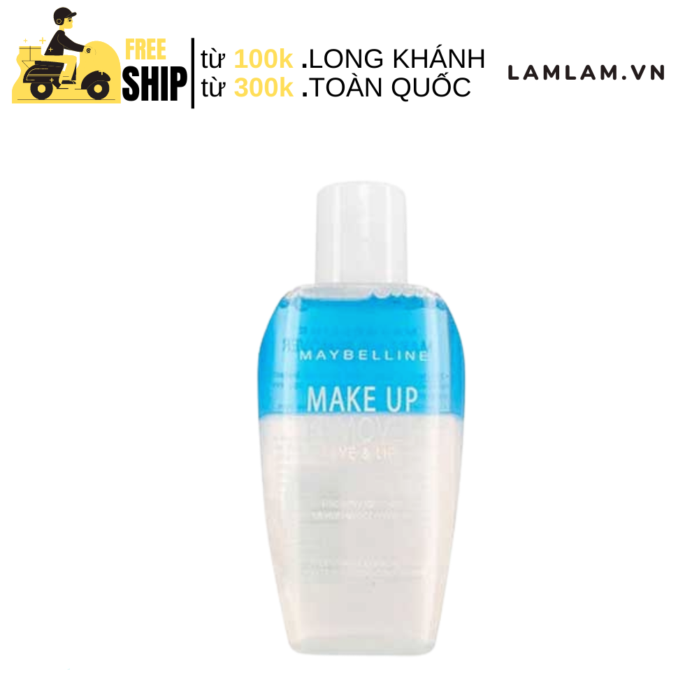 Nước tẩy trang mắt môi maybelline make up remover eye & lip 150ml -