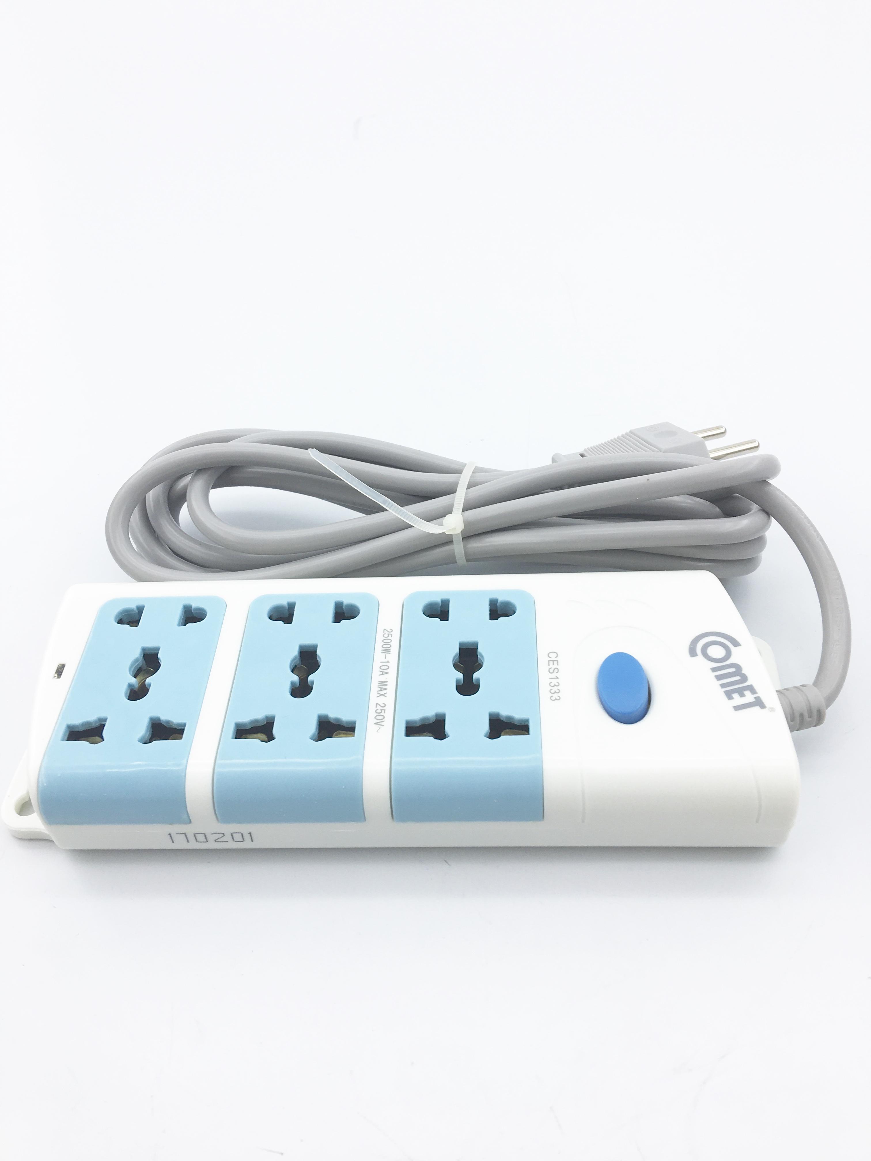 Ổ cắm điện 3 ổ đa năng+3 ổ đơn 3 mét CES1333 COMET