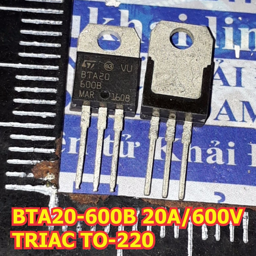 5 con bta20-600b bta20 600b 20a/600v triac to-220 kde1231