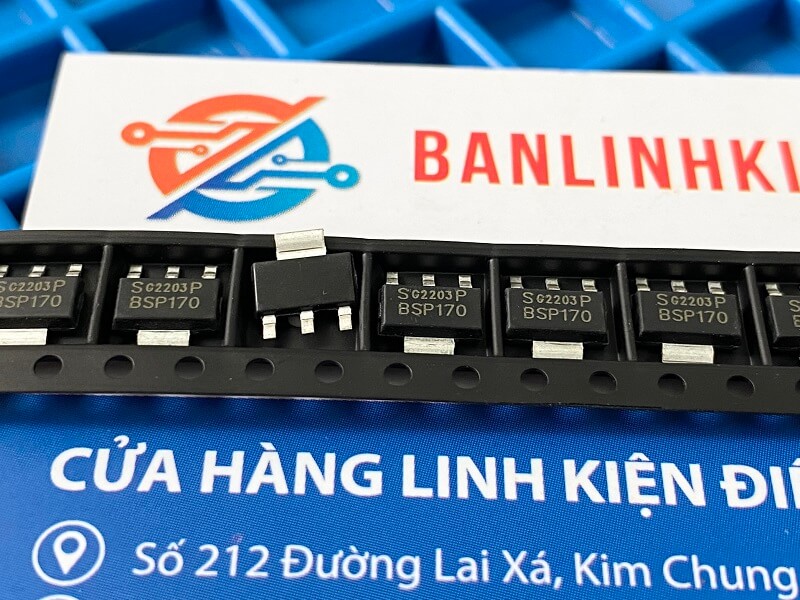 Bsp170 mosfet kênh n 1.7a 60v sot-223