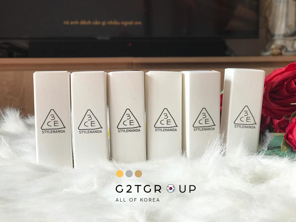 Son 3CE Clean Layer Edition vỏ trong suốt