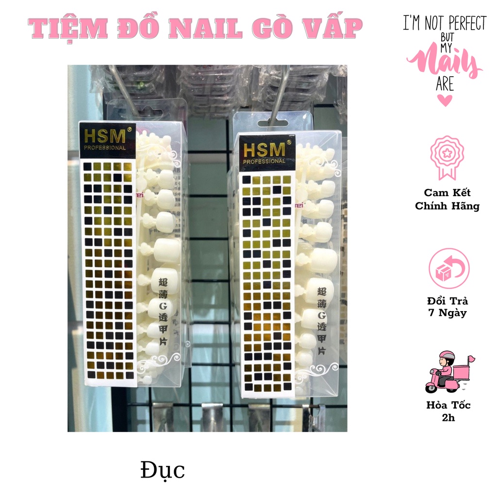 Móng úp chân ngắn hsm hộp 500 móng