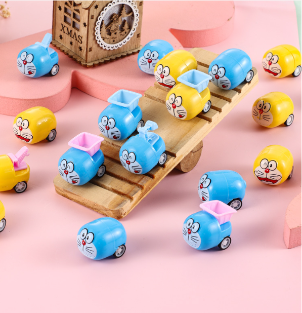 2 XE Đồ chơi Xe DORAEMON Mini Chạy Đà - DORAEMON Xe Công Trình [Đồ Chơi Cho Bé]