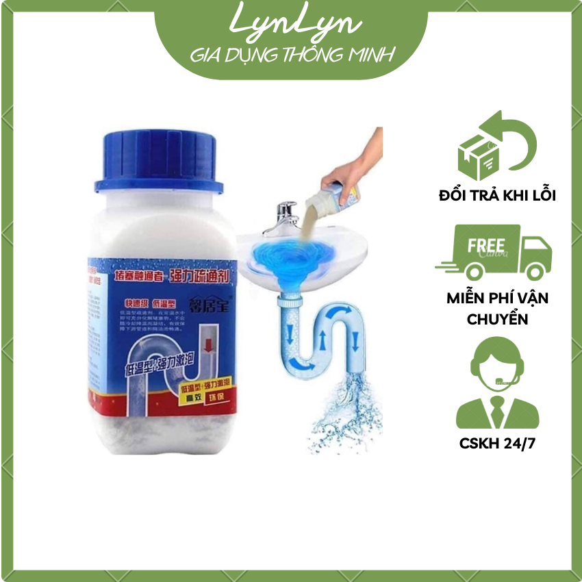 [Loại Cực Mạnh] Bột thông Cống , Bột Thông Cống Siêu Mạnh  ,Thông Tắc Bồn Cầu Nhanh Chóng, nạo vét khử trùng nhà vệ sinh, cống nhà vệ sinh nhà bếp sàn nhà tắm, thông tắc đường ống thoát nước