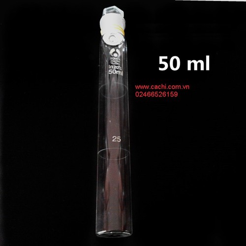Ống nghiệm thủy tinh nút nhám 50ml