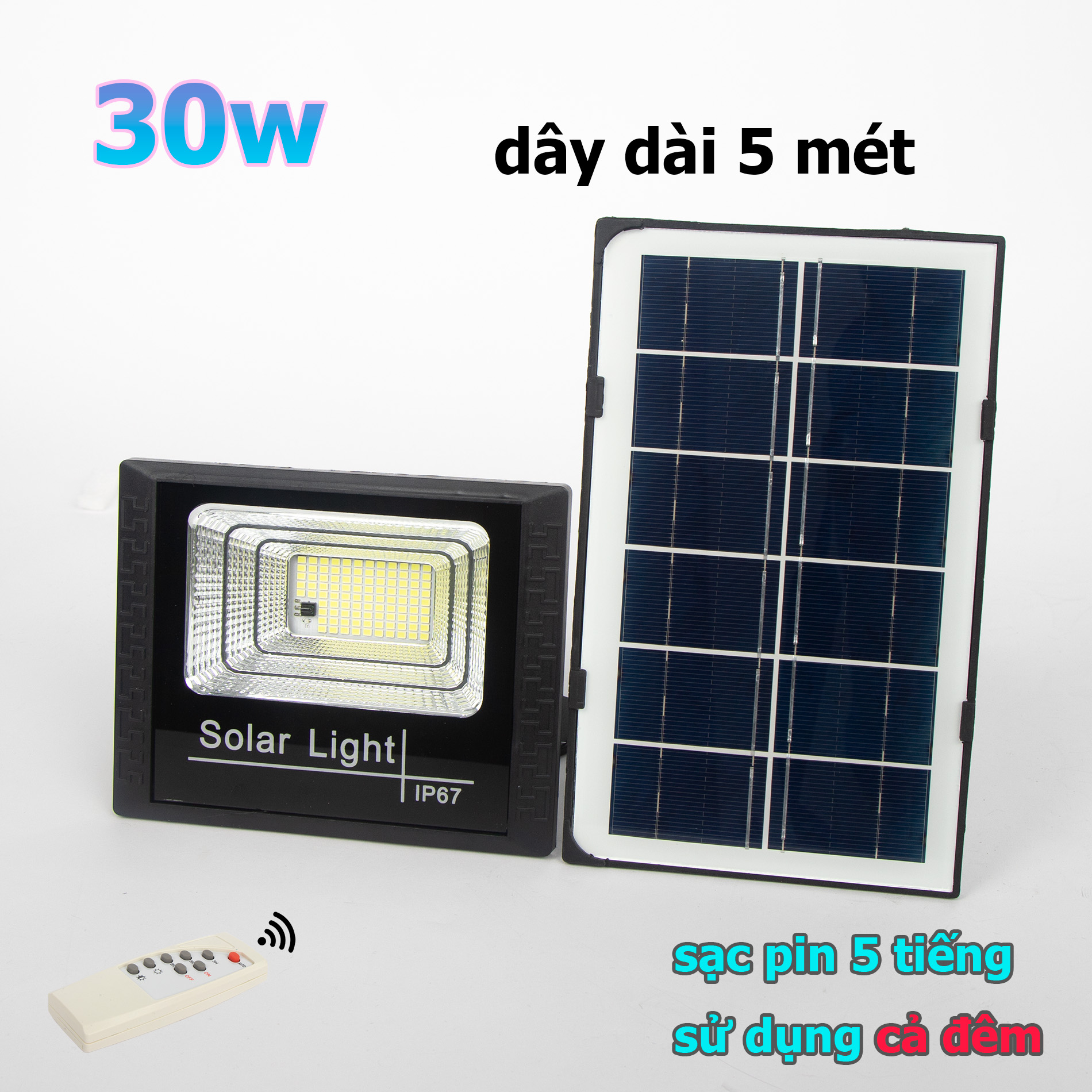 Đèn Pha năng lượng mặt trời 300W