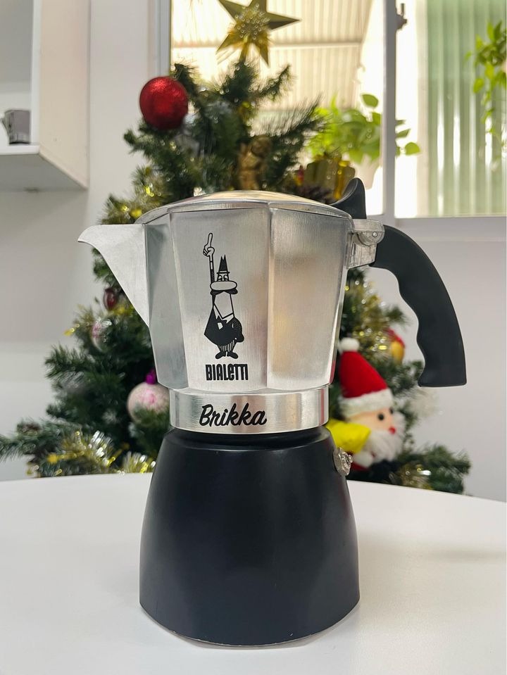 Ấm pha cà phê tạo crema Bialetti Brikka New 2, 4 cup, Hàng chính hãng