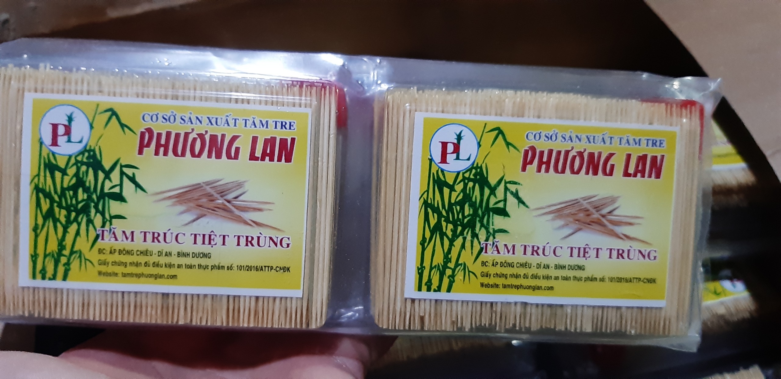 BỘ 10 Bịch Tăm Xỉa RĂNG 2 Đầu Nhọn  (TRE LỚP NGOÀI RẮT CỨNG) 100% từ tre