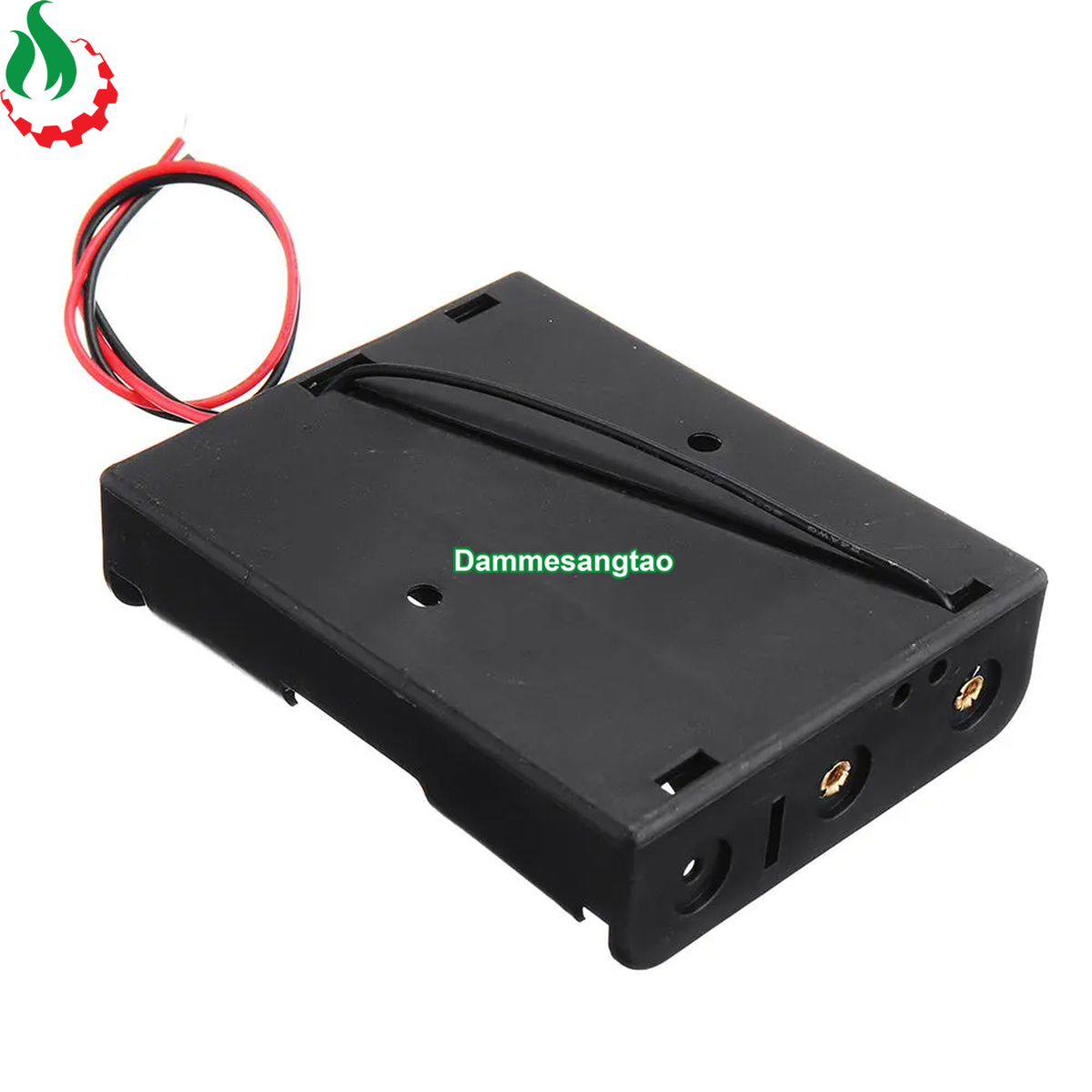 Đế pin 3 pin 18650 mắc nối tiếp có lò xo