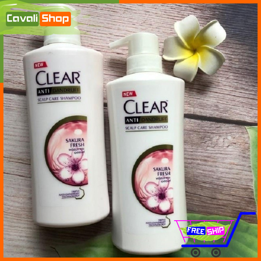 Dầu gội đầu hương hoa anh đào Thái Lan – Cavali – Chai 480ml giúp tóc mềm mại sạch gàu