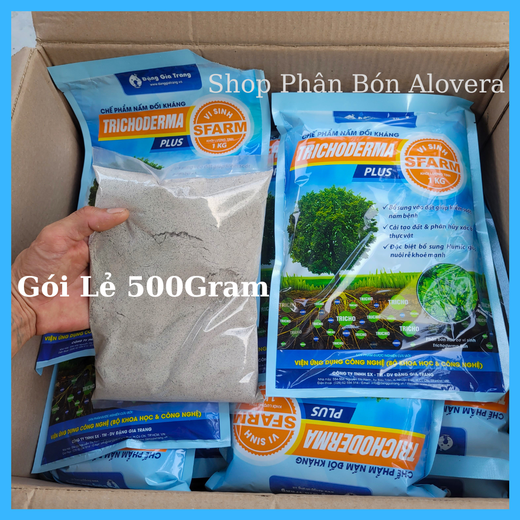 Chế Phẩm Vi Sinh TRICHODERMA Plus Cao Cấp Chuyên Ủ Phân Hữu Cơ Cho Mọi Cây Trồng Và Rau Sạch (Gói 1Kg)