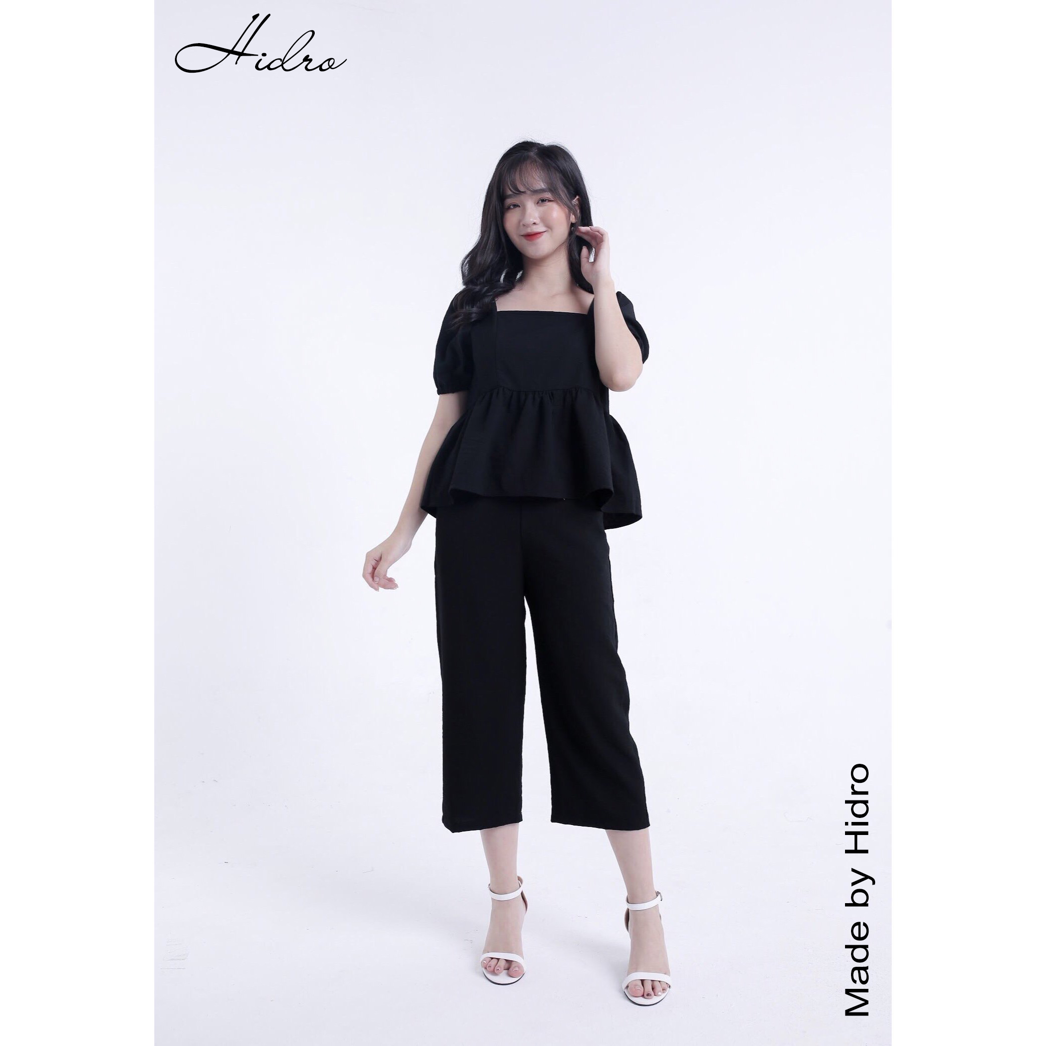 Set áo đũi HIDRO tay bồng quần lửng